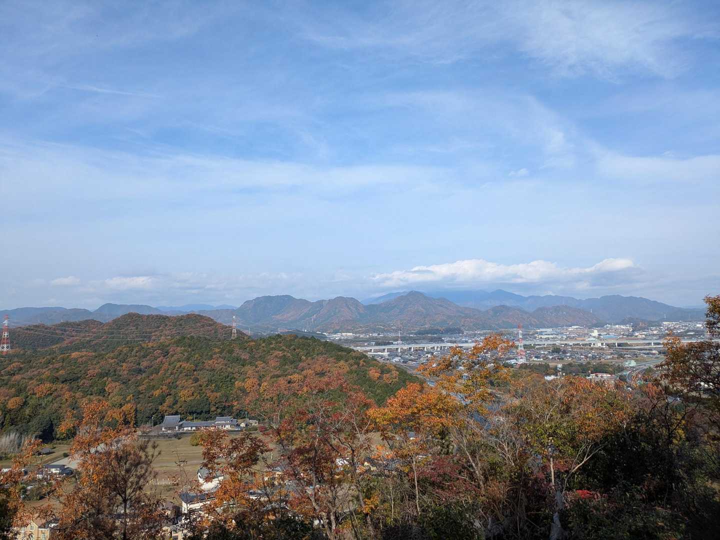 北方向👀
真ん中奥に誕生山