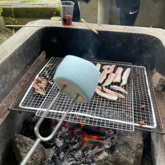 100均のマシュマロ串で