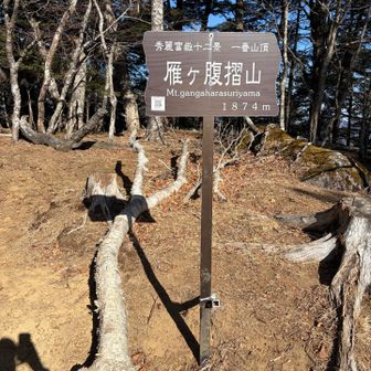 雁ヶ腹摺山登頂しました！毎回この漢字の読み方を忘れます…。