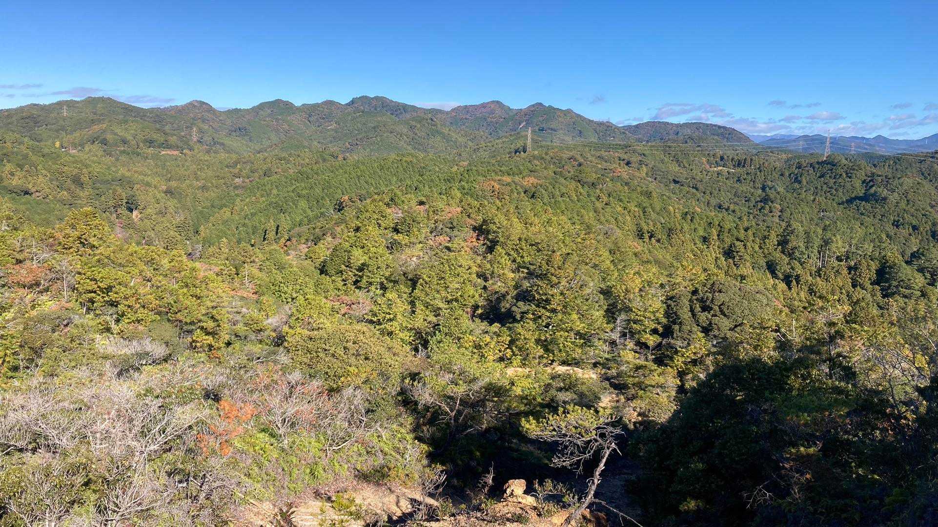 本宮山を望む。またあそこまで行かねば。