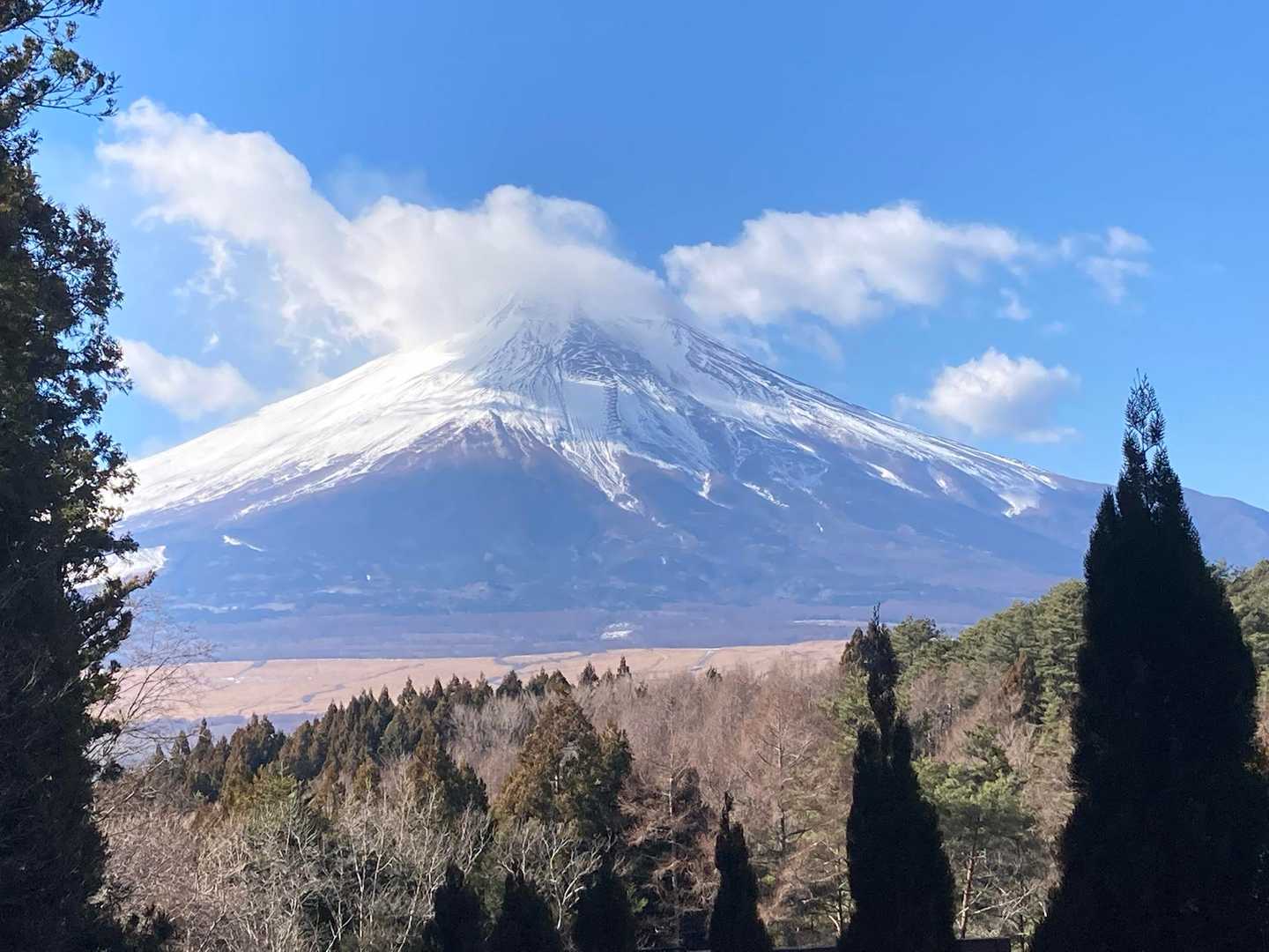 下った途中からもまだ見えた〜☺️