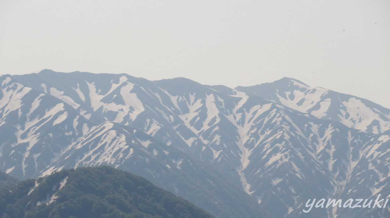 地神山と門内岳と北股岳