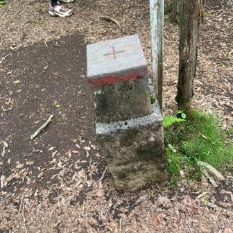 三等の三角点らしい。教えてもらいました。