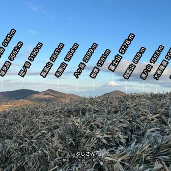 八ヶ岳も見えた