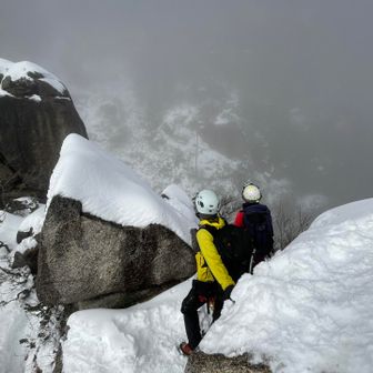 暫く視界が広がる様子はなさそう…🌫️
先を行きますかー（╹◡╹）