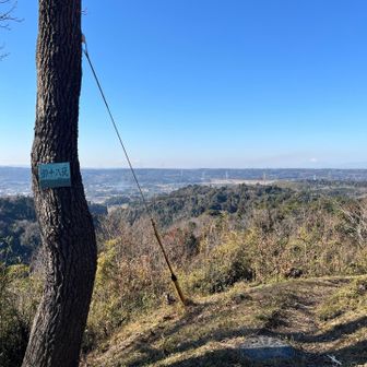 見づらいが山名板と富士山