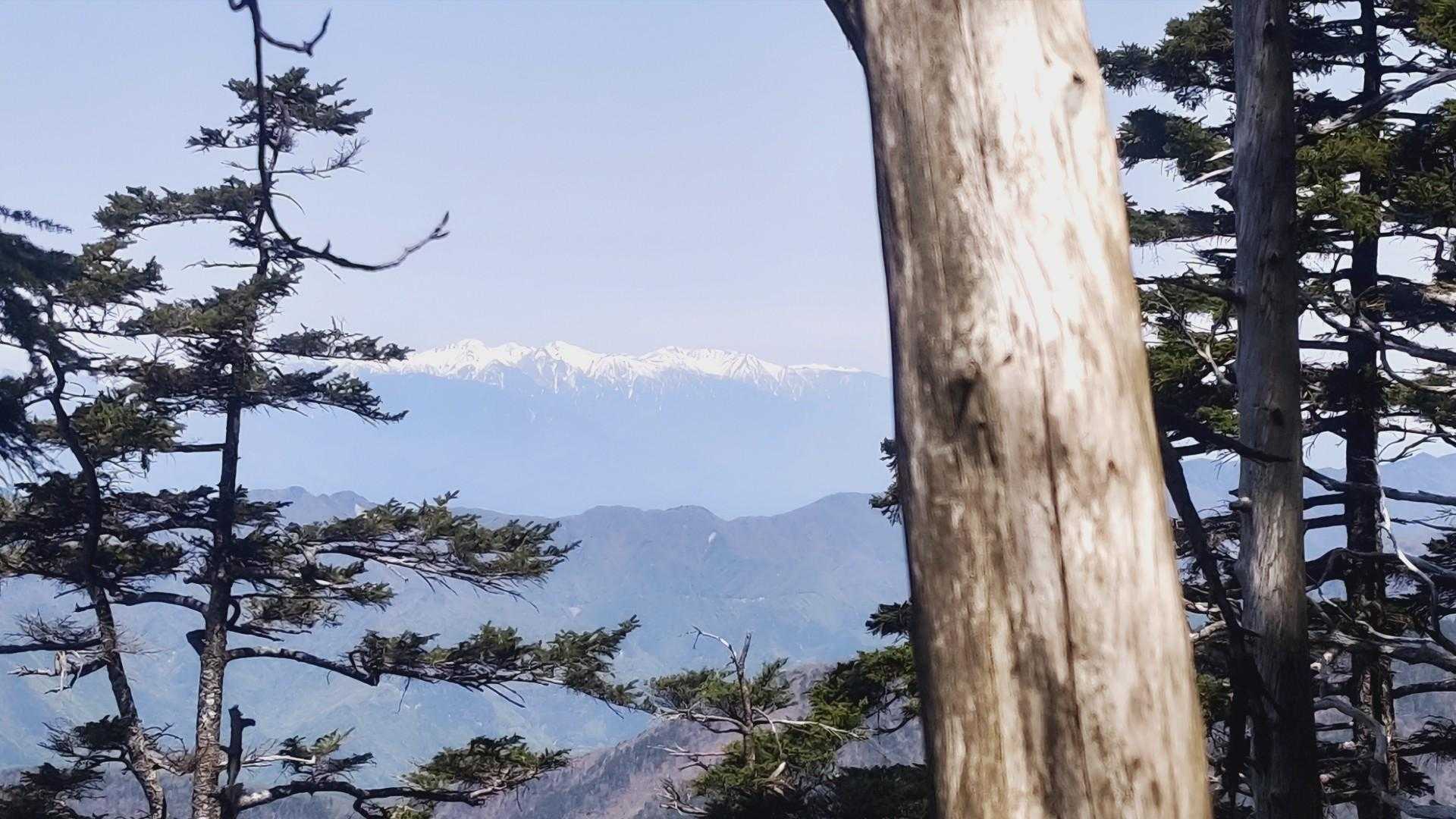 兵越峠-朝日山登山口-水梨山-朝日山-平森山-白倉山-笠松 往復コースの写真