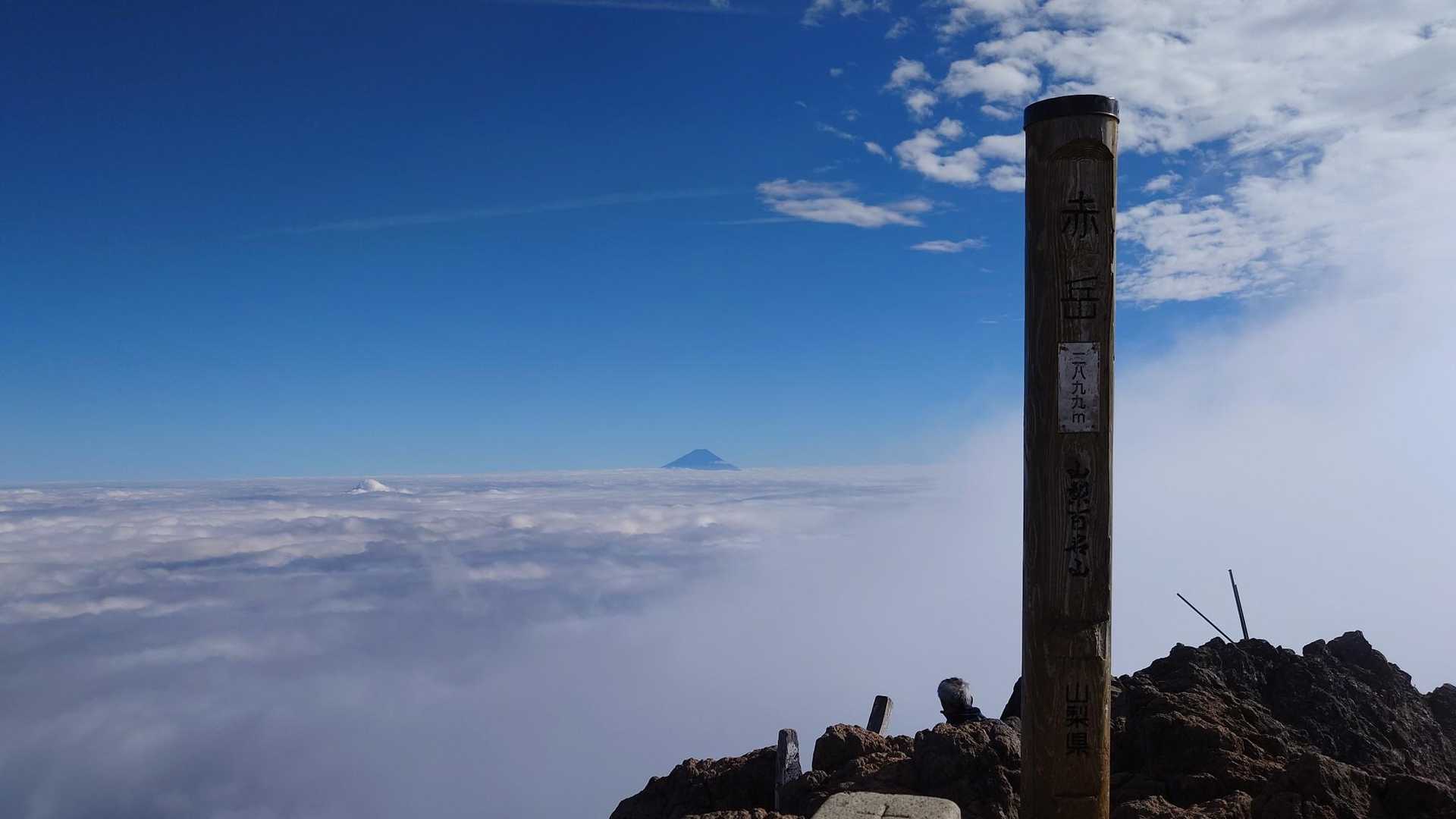 南沢-赤岳-横岳-硫黄岳-北沢 周回コースの写真