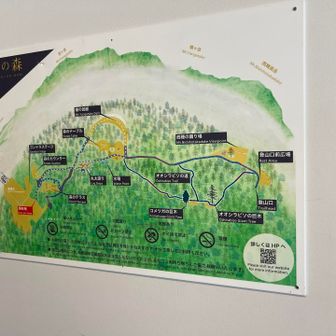 西穂高口駅から登山口までのマップ。