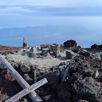 白山岳の山頂。日本で2番目に高いYAMAPピーク。