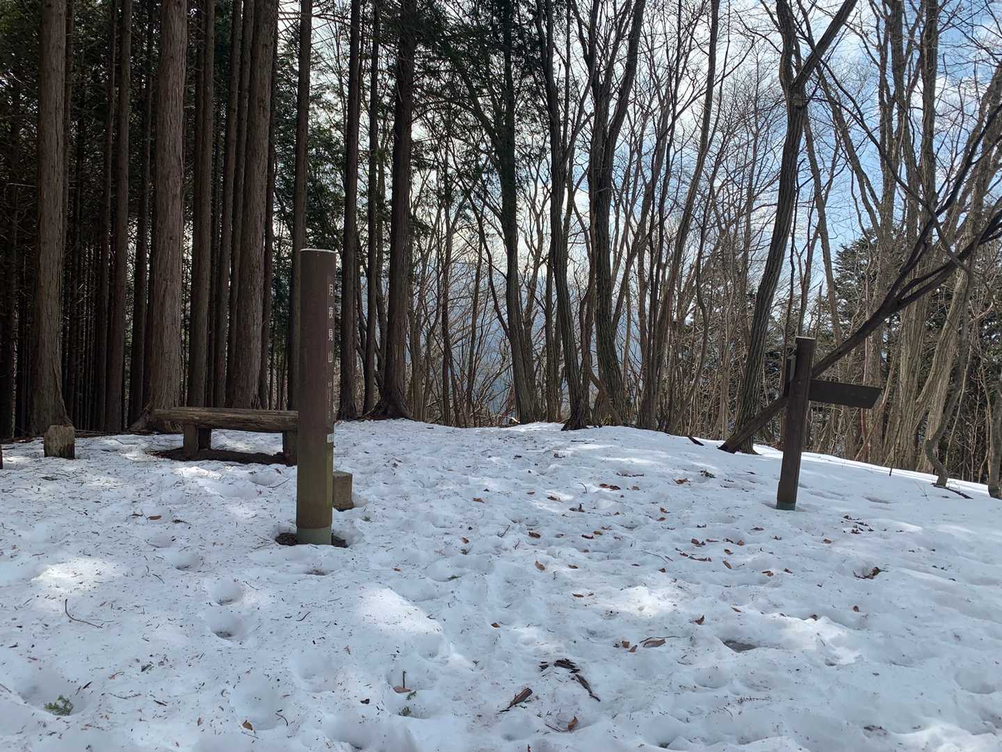 あっという間に山頂
眺望なし😑