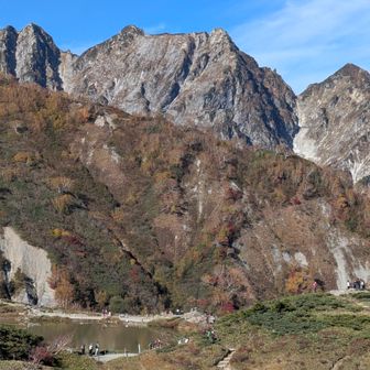 八方池とⅡ峰