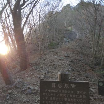 岩場登りの練習のつもり