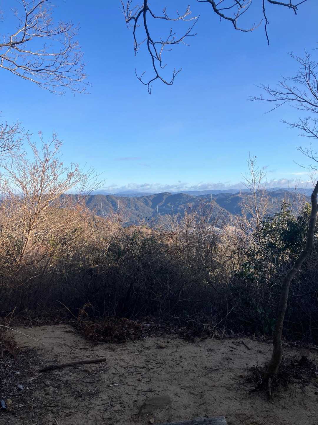 登山道から見えた眺望をパチリ。