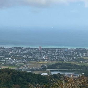 展望台からの眺め 千葉の海綺麗だな🤩