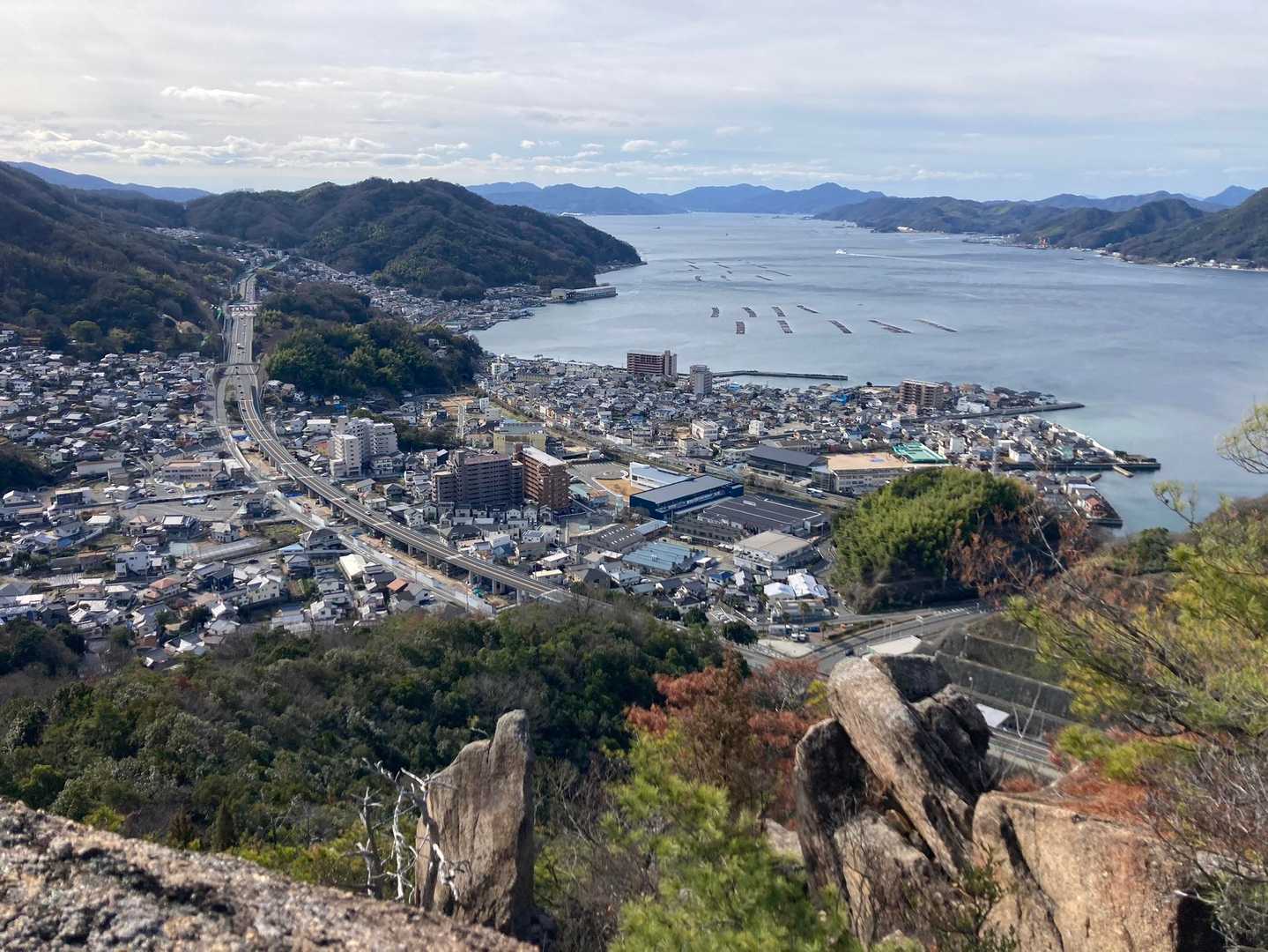 呉ポートピア駅-天狗城山-小松尾山-市光山-発喜山-矢野駅 縦走コースの写真