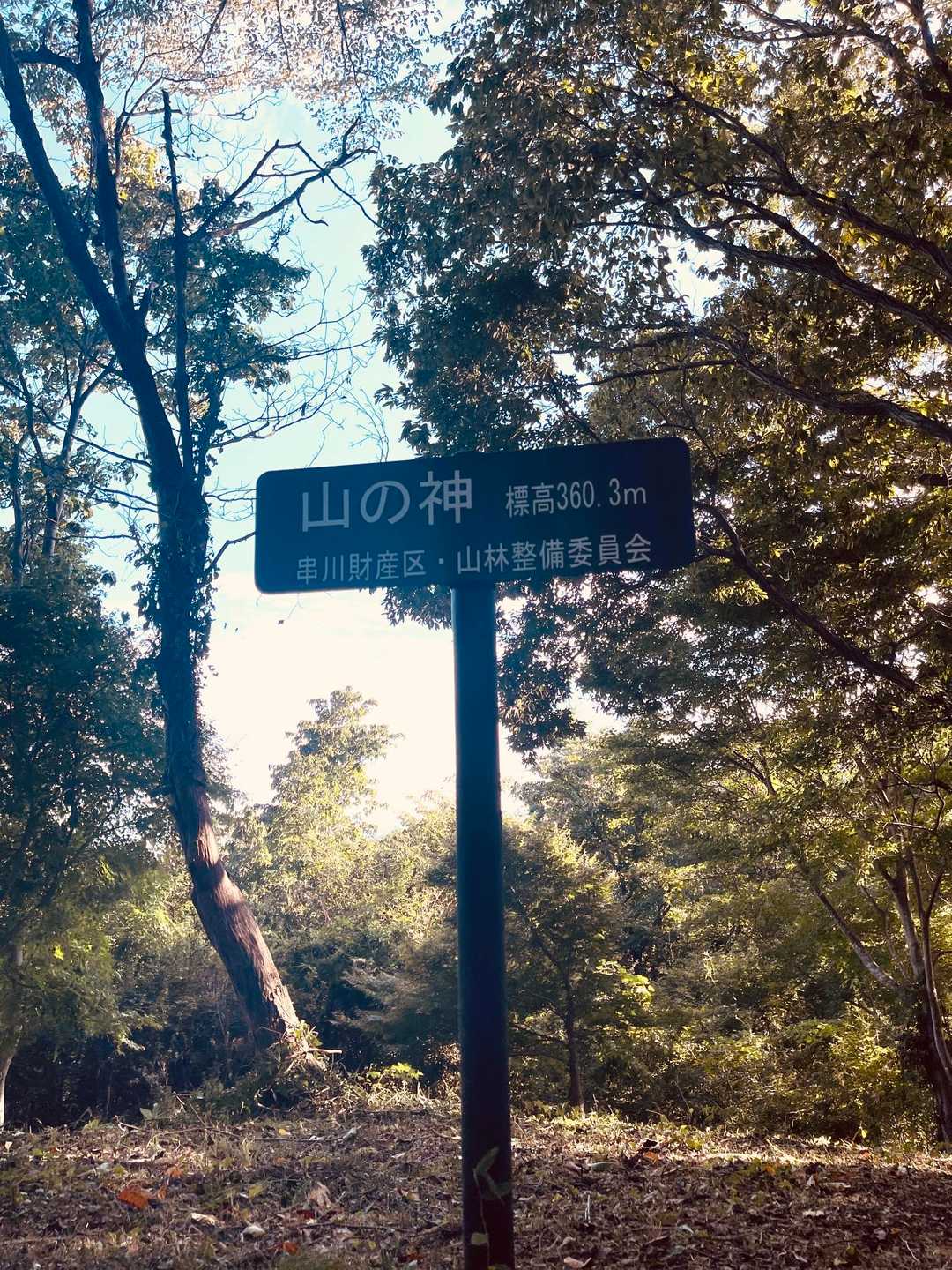 串川グラウンド前バス停-観音山-雨乞山 往復コースの写真