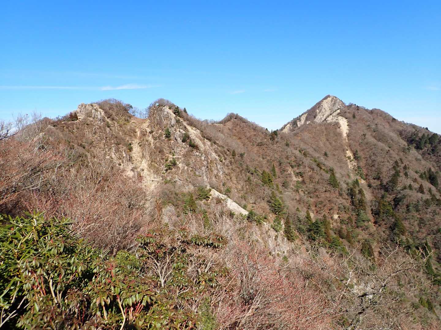 鎌尾根と鎌ヶ岳