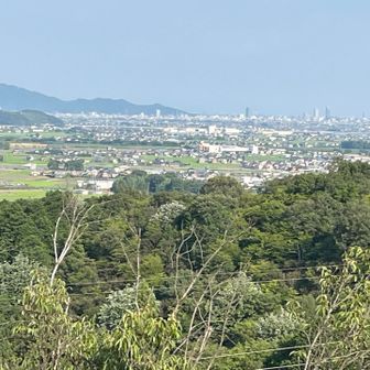 下山途中の展望台