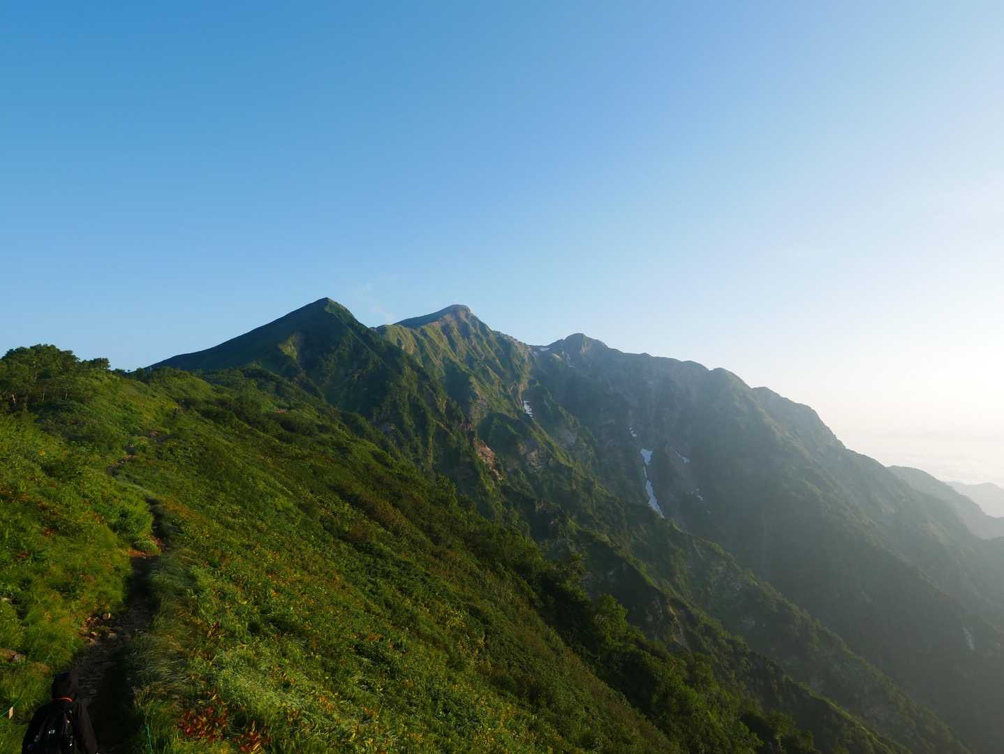 鹿島槍もよく見えてやる気出ます！
沢山寝たからか昨日より元気