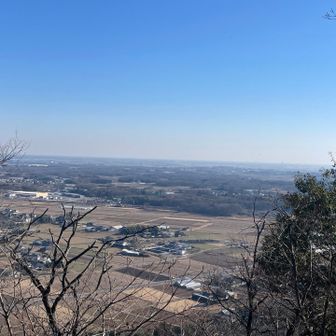 カタクリ山より関東平野