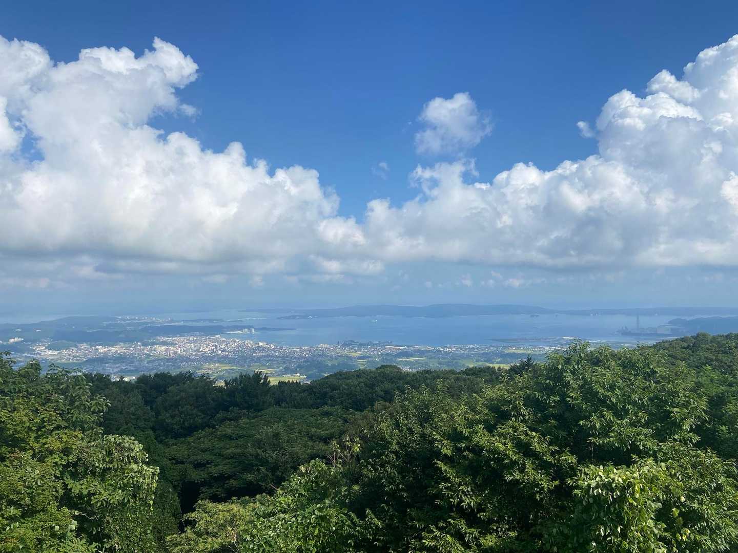展望台から…
写真は忘れがちです🙇🏻‍♂️笑
この後、本丸駐車場でお別れして
そこでボランティアガイドさん達に…
ガイドのお母さんが本丸下までご一緒して下さり、いろいろ説明してくれました！
ありがとうございます♪
また行きますね🙋🏻‍♂️
