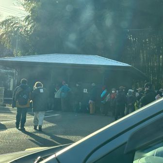 トイレは大渋滞