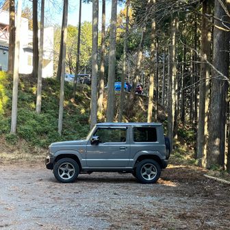 第二駐車場には頼もしい相棒1台だけでした。
この後げんきプラザ事務室に行き、下山した事と
お礼を言い帰りました。