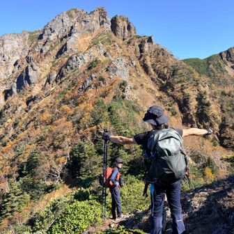 ドーンと阿弥陀岳
