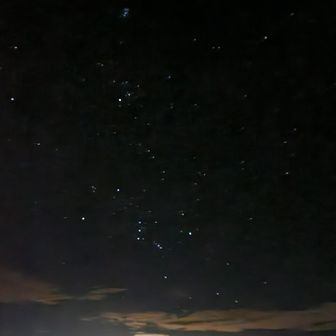 夕焼けは　ガスガスで無し
でも　星は　キレイ✨