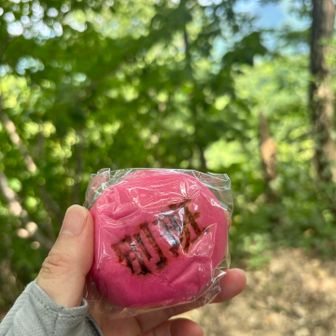 エネルギー補給🎶ちょっと潰れた💦
山友さんと半分こ😋