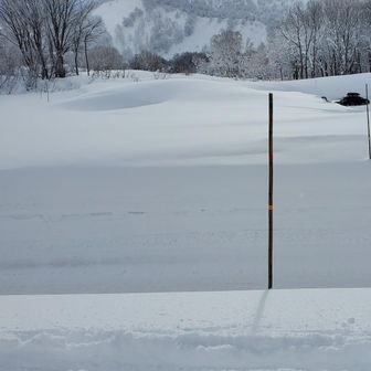 到着！雪の壁はこんな感じね
