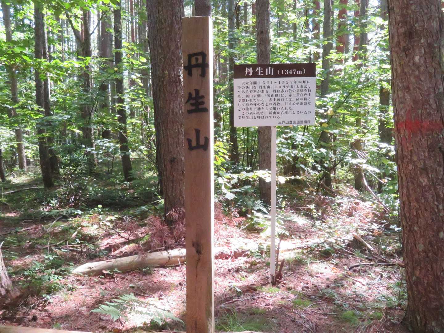 丹生山1347ｍ