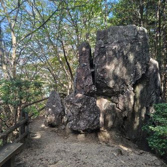 岩茸石を↖️へ