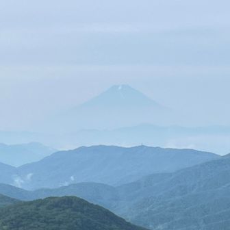うっすら富士山！
