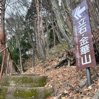 振り返って登山口
地元では金華山と呼ばれてるのか