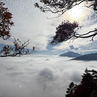赤薙山の手前あたりで現れた大雲海