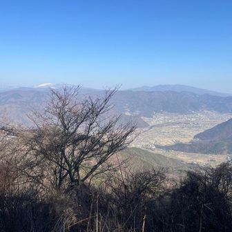 西上州の名峰群。春霞にも負けない存在感がある。