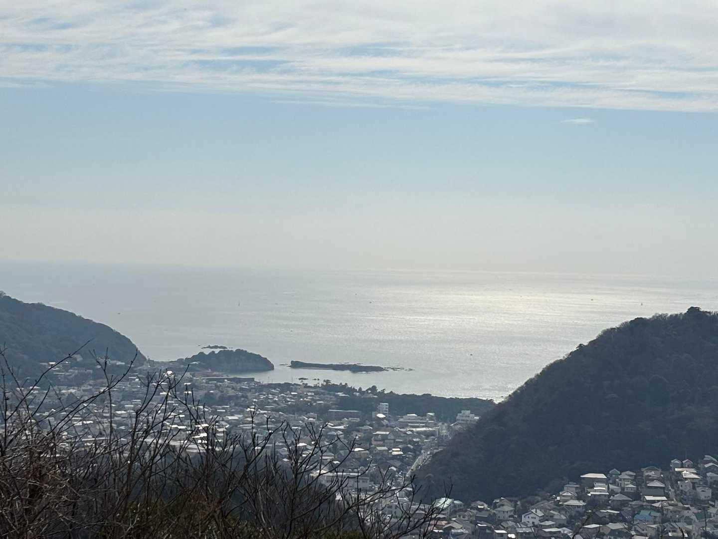 仙元山からのキラキラ相模湾