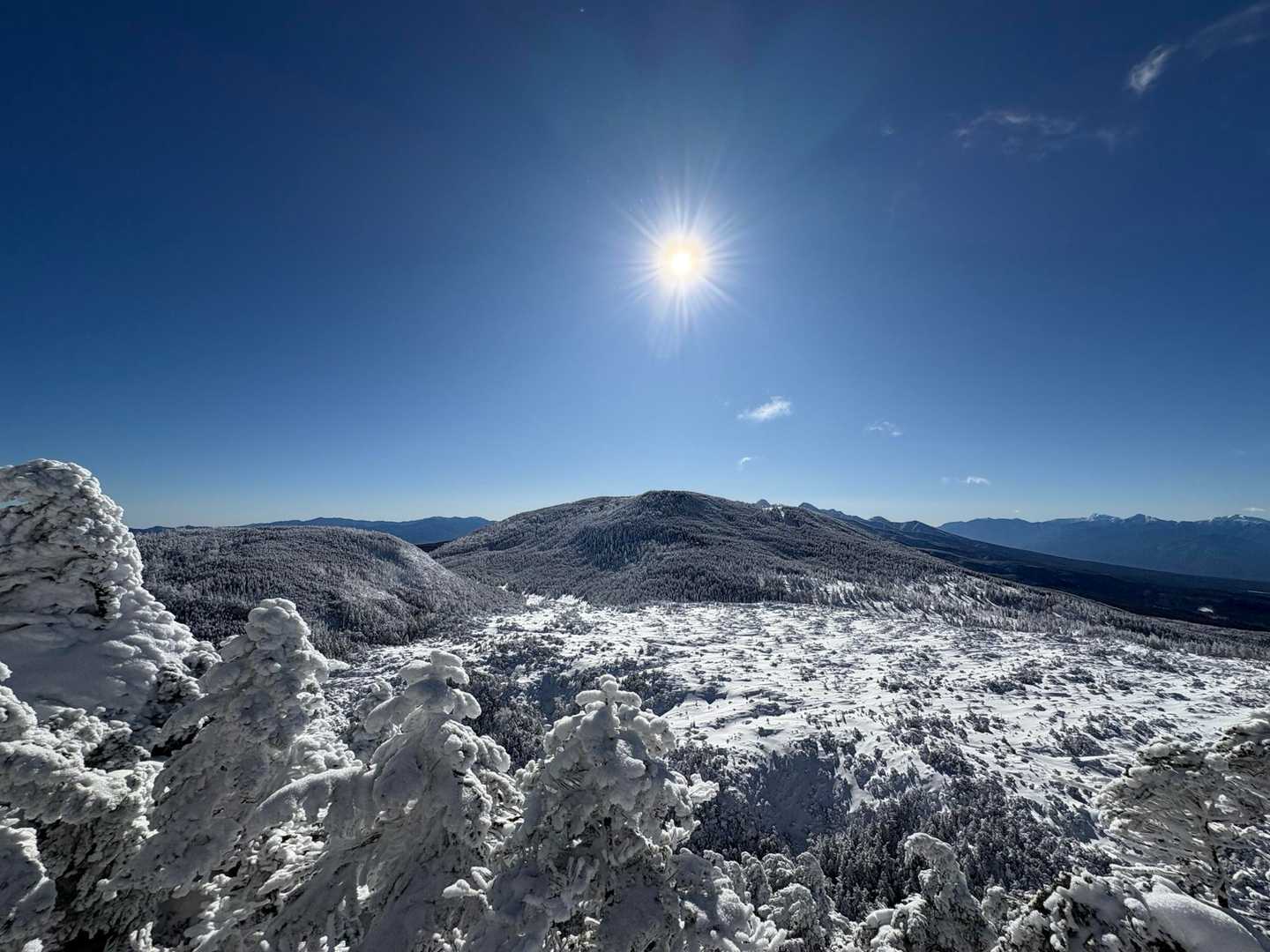 これ以上ない快晴これは雪山はまります🥹