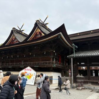 本殿は国宝です。