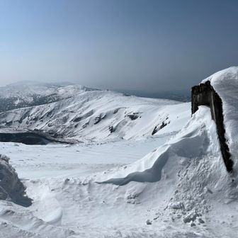熊野岳避難小屋から
勝手に見た刈田岳