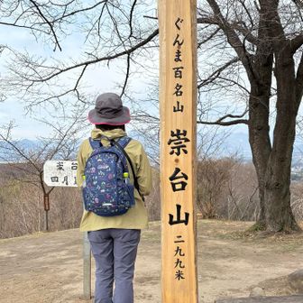 崇台山 山頂の山頂標識