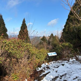 ここにも雪が少しだけ残っていました。