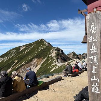 唐松岳頂上山荘と唐松岳