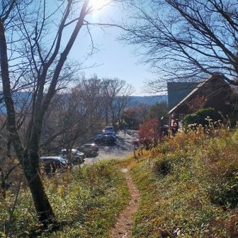 山道で会う人は非常に少なかったですが、クルマは増えてますね。
