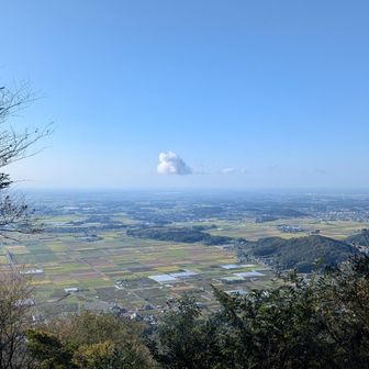 展望スポット。関東平野を一望。