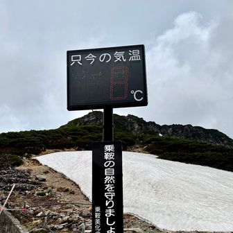 畳平は8度C