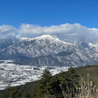 爺ヶ岳が見えた！👀