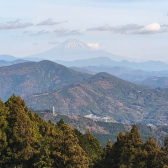 富少し霞んでいました　
少し霞んでいました